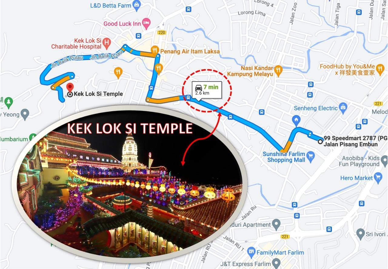 Cozy Suite For 2-6 Pax Near Kek Lok Si, Penang Hill, Sunshine Central Ayer Itam Экстерьер фото